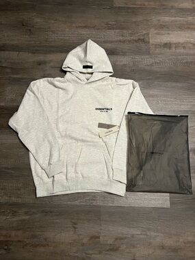 1:1 Fear of God Essentials Heather Gray Pullover Hoodie